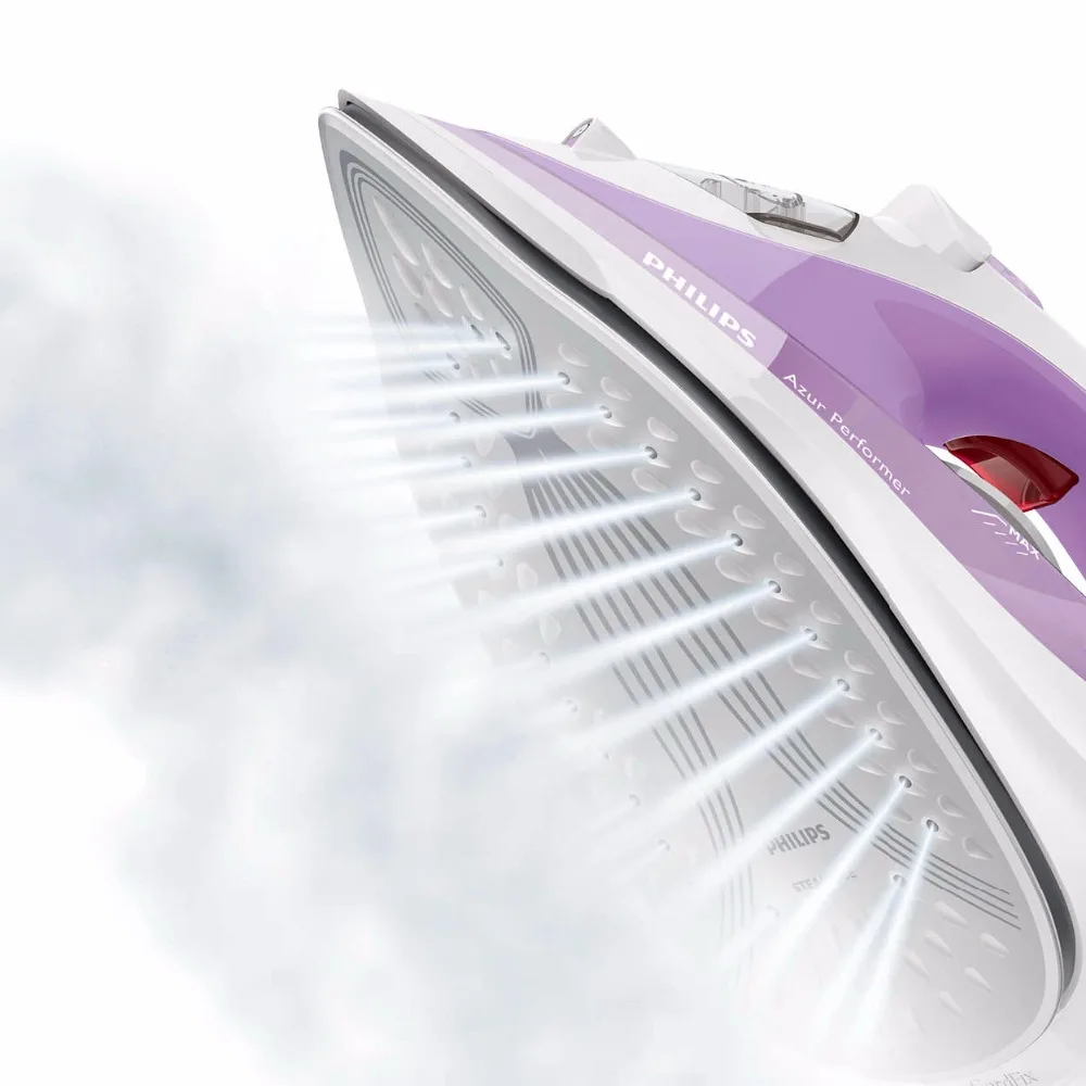 Philips Azur Performer Паровой утюг Подача пара 40 г/мин паровой удар 140г Подошва SteamGlide
