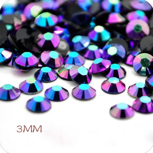 3 мм 1500 шт./лот SS10 DIY Дизайн ногтей Мобильный телефон Ремесло имитация AB смолы Стразы G0304