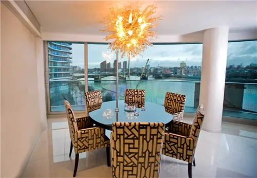 

Well Designed Energy Saving Wholesale Hand Murano Glass Crystal LED Gold Ceiling Lighting for Living Room Decoration