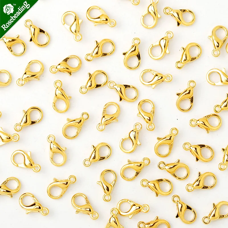 100 шт. 10 мм застежка из цинкового сплава цепная застежки-карабины-100683 | Украшения и