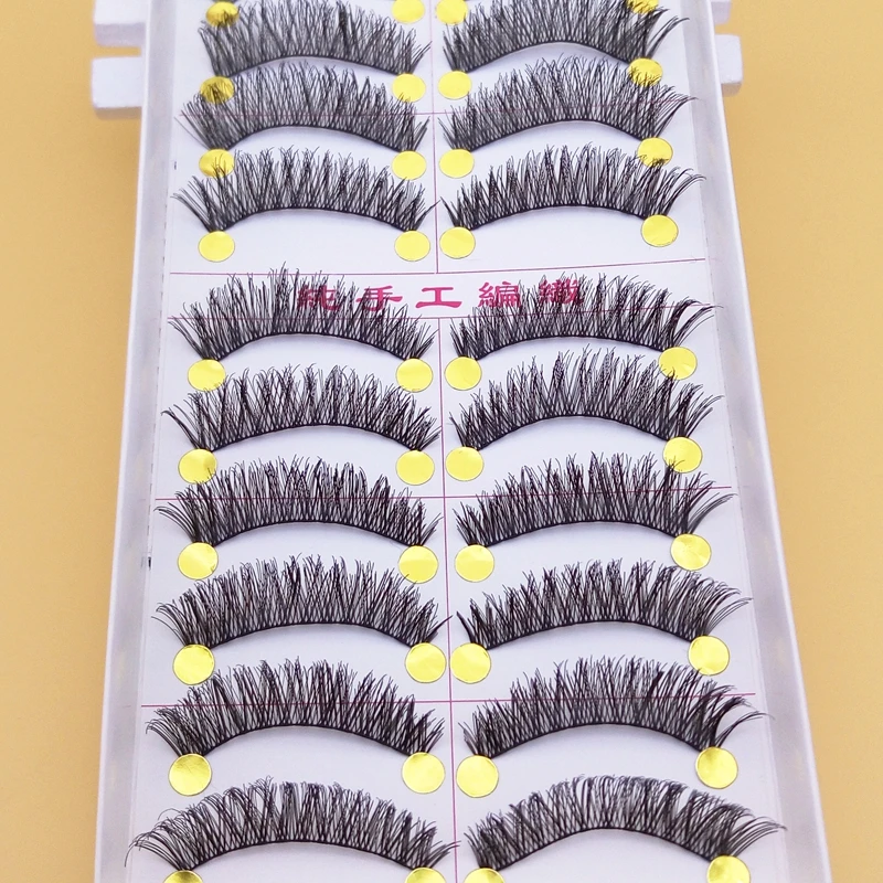 Натуральные накладные ресницы YOKPN 063 # хлопковые стебли толстые натуральные