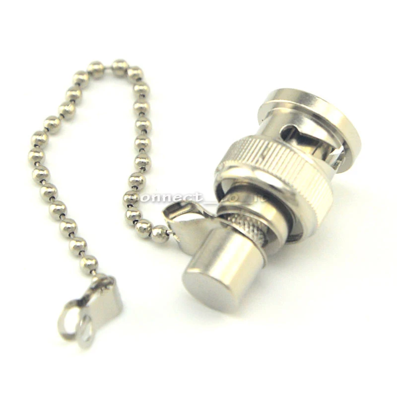 1 шт. никелированный радиочастотный коаксиальный разъем BNC Штекерный 50 Ом с