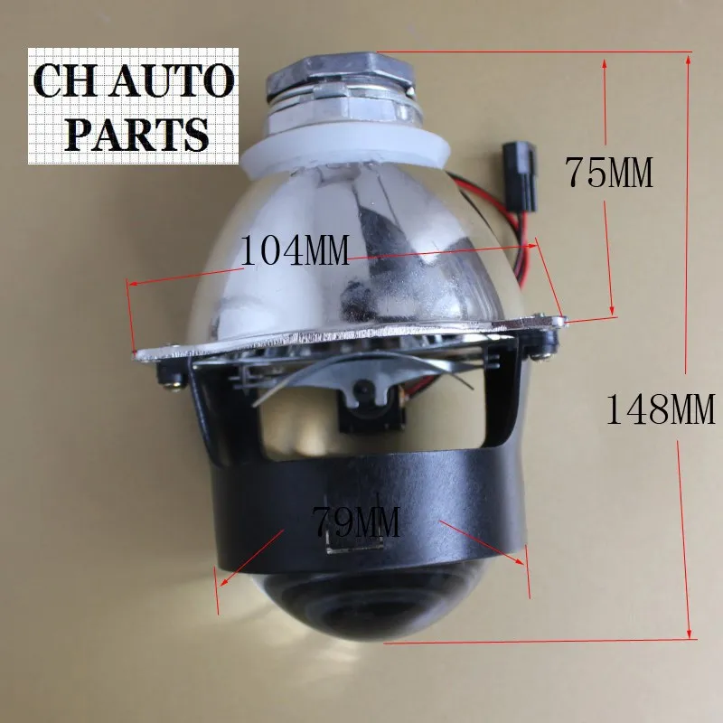 DLAND Q5 HID BI-XENON объектив проектора 2,8 дюймов, H4 фара легкая установка, ярче, чем оригинальная HELLA 3
