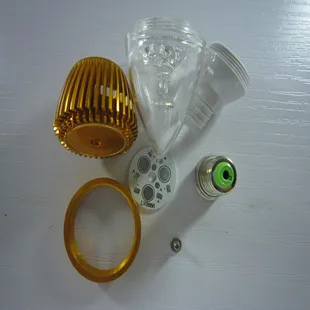 DIY 3 Вт Свеча лампа корпус \ E14 лампа светильник золотой чехол аксессуары 10 шт