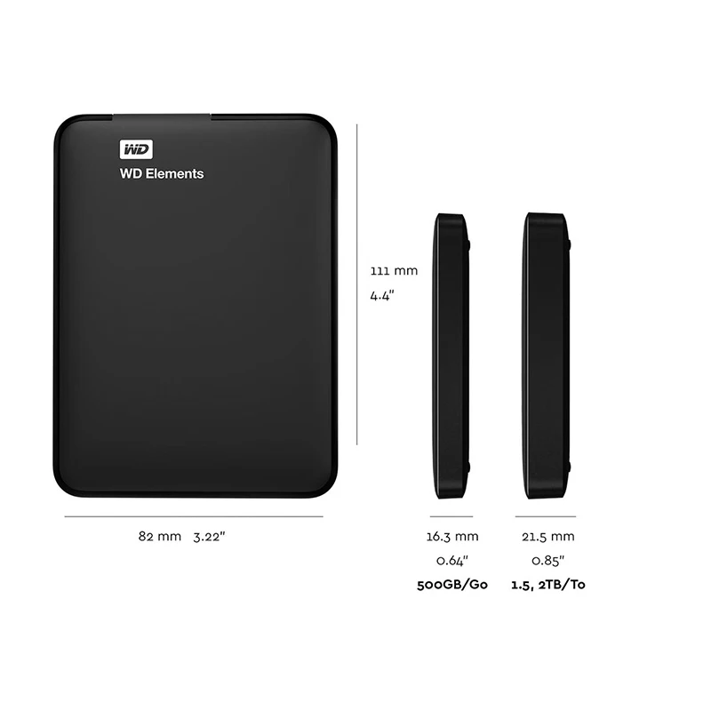 Внешний жесткий диск WD Elements Portable 1 Тб черный|external hard|1tb hdd portablehard external |