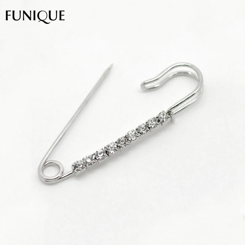 FUNIQUE Fashion 10 шт. серебряные броши в форме горного хрусталя булавки для