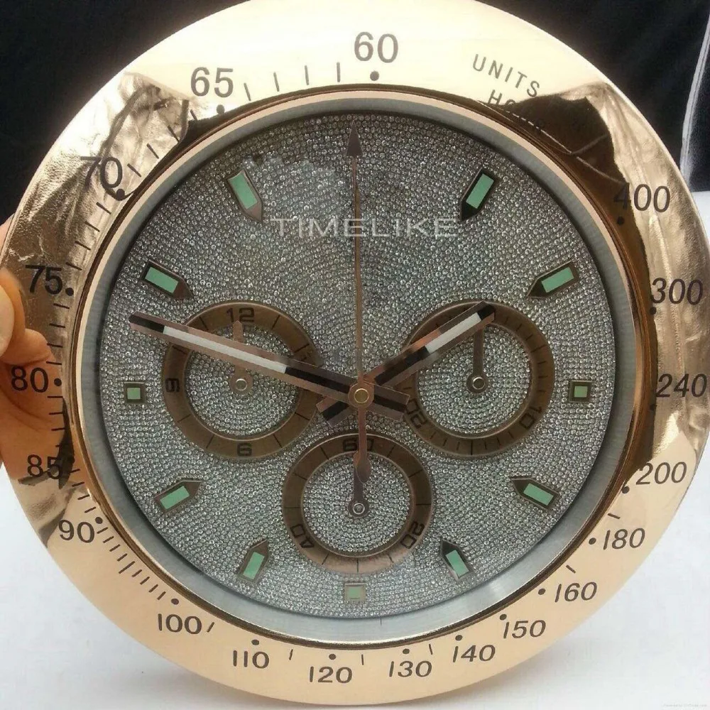 Роскошные Металлические настенные часы с бриллиантовым циферблатом|shaped wall clock|wall