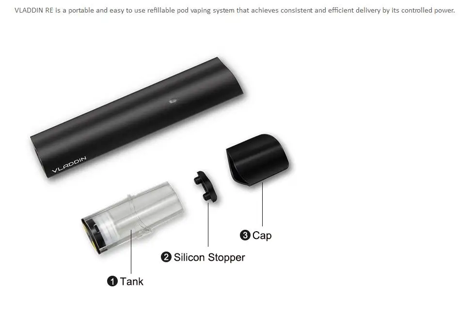 20 шт./лот электронные сигареты Vladdin система Комплект Vape 1,5 мл Pod система 12 Вт 350 мАч картридж с испарителем VS JUSTFOG MINIFIT C601