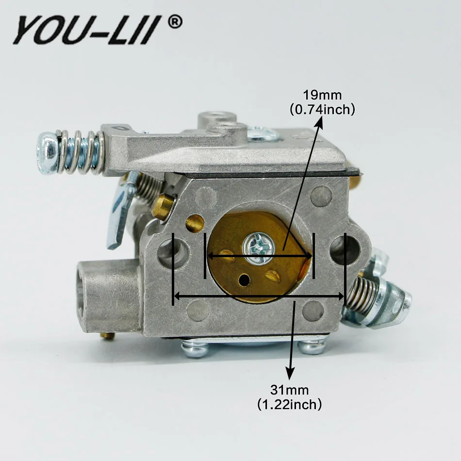 

YOULII New Carburetor Chainsaw Fit For Echo CS 350 351 Chainsaw Parts Motorcycle