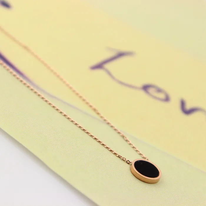 Ювелирное женское простое ретро ожерелье качество новый дизайн из нержавеющей