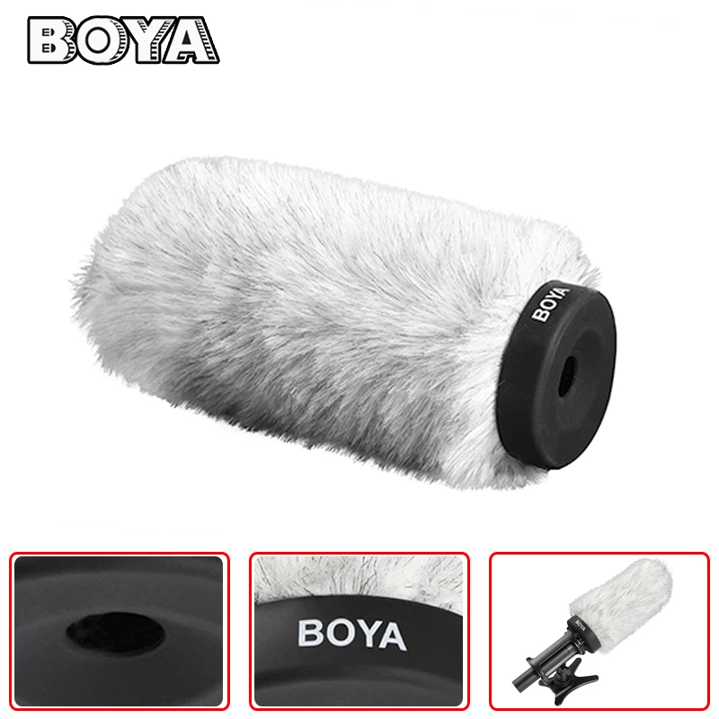 BOYA BY P180 180 мм Открытый Интервью Микрофон Пушистый Лобовое Стекло Муфты для Sony AKG JVC