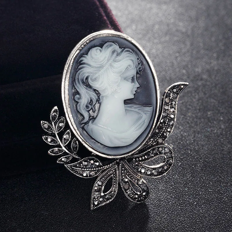 

Donia jewelry female retro brooch jewelry fashion bride brooch gray beauty scarf bag accessories birthday gift