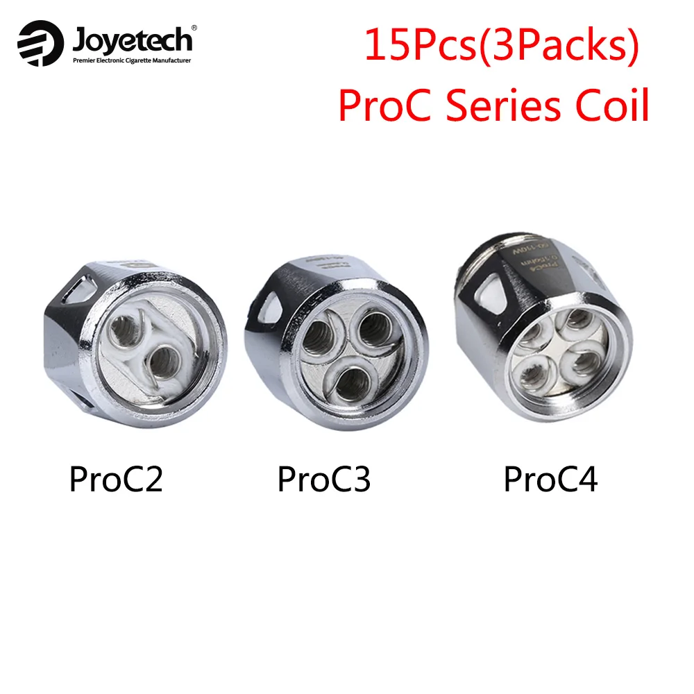 15 шт. Joyetech катушка ProC серия испаритель ProC1 ProC2 ProC3 ProC4 ProC1-S электронная сигарета