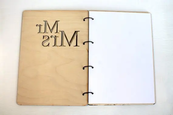 Пользовательская Выгравированная Свадебная Гостевая книга на замену деревянная