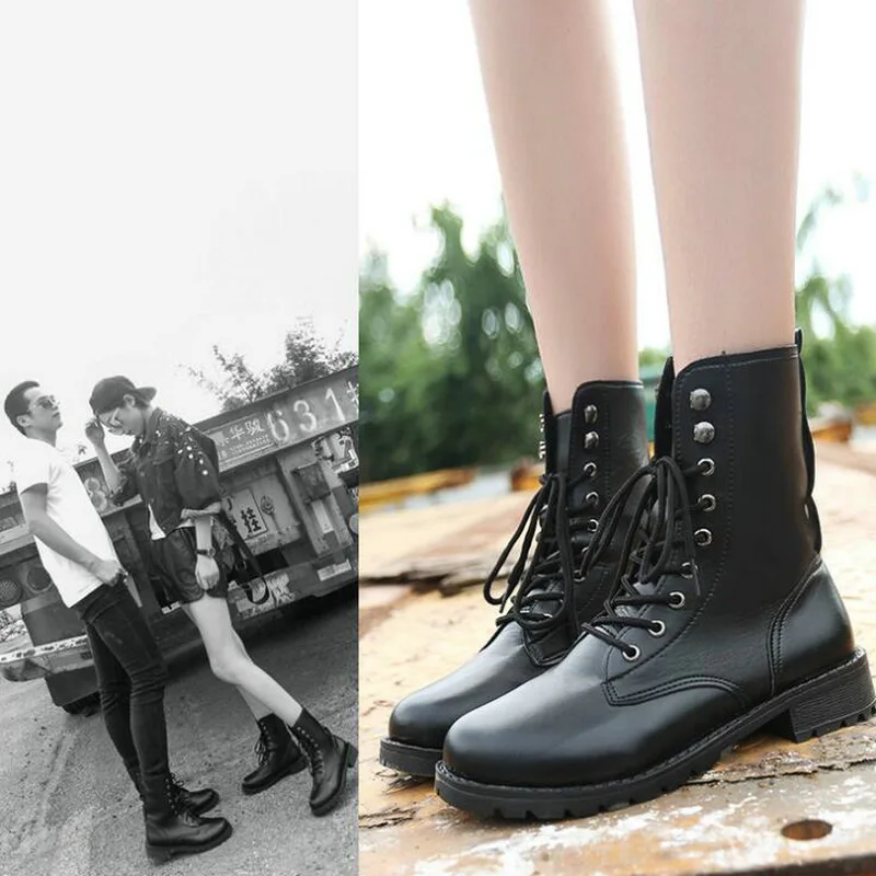 Новинка модные брендовые ботинки сезон весна-осень повседневные в байкерском