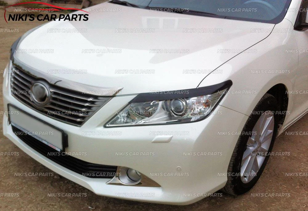 Чехол с бровями на фары для Toyota Camry XV50 2011- ABS пластиковые реснички ресницы для украшения автомобиля Стайлинг тюнинг