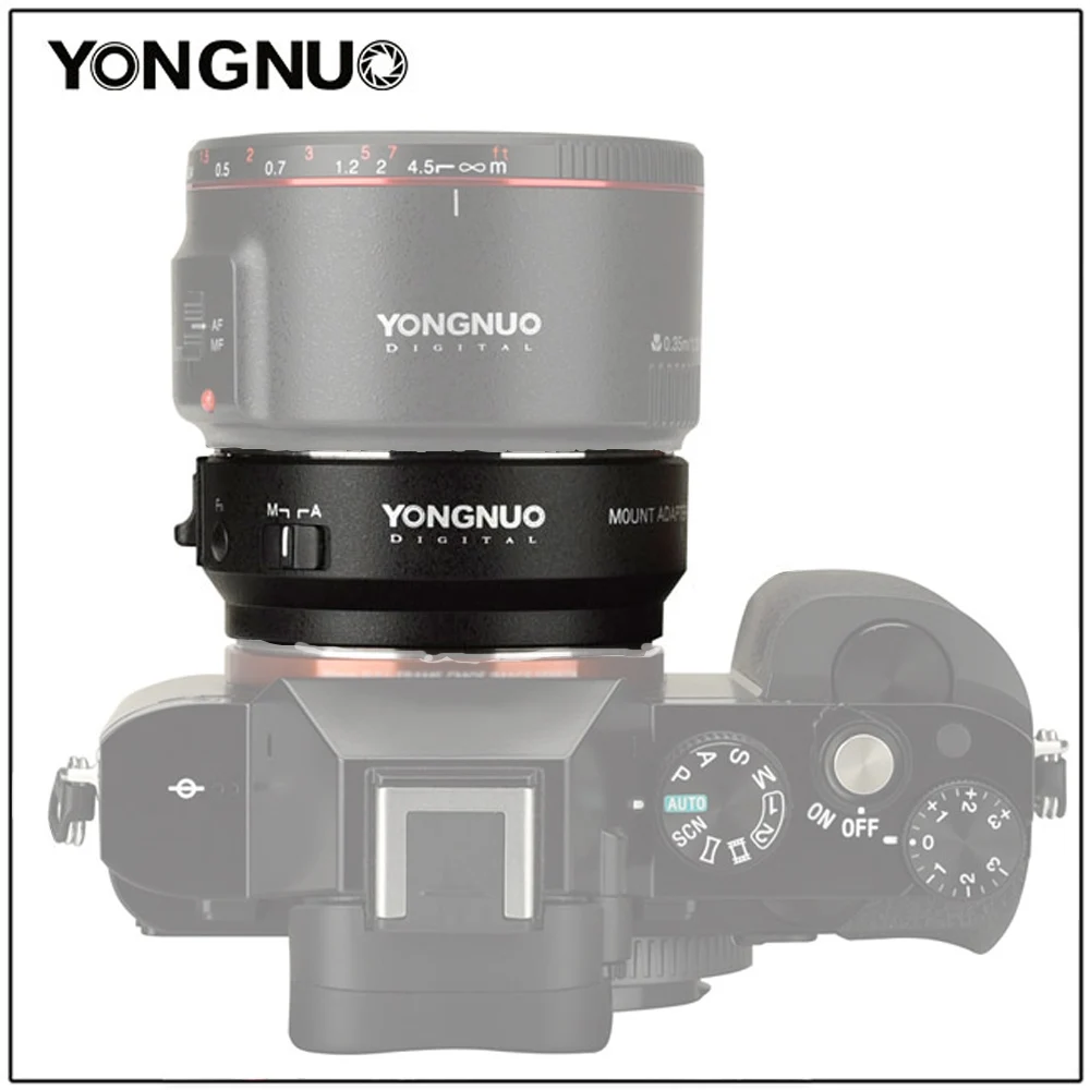 Кольцо адаптер Yongnuo EF E II с автофокусом для Canon Mount lens sony mount camera a6500 a6400 a9 a7m3 a7r3 a7m2 a7r2 a7