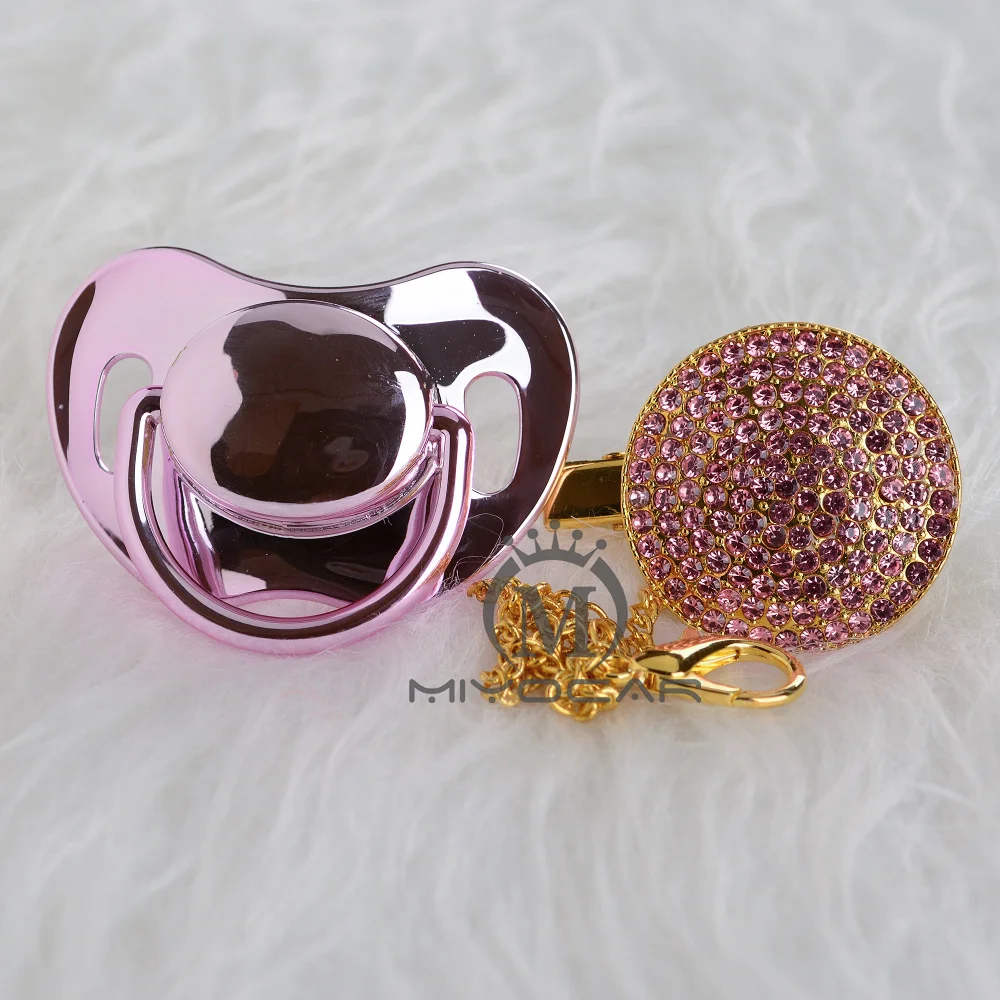 MIYOCAR BLING Все Серебро Золото соска и клип уникальный дизайн ребенка SGS сертификат