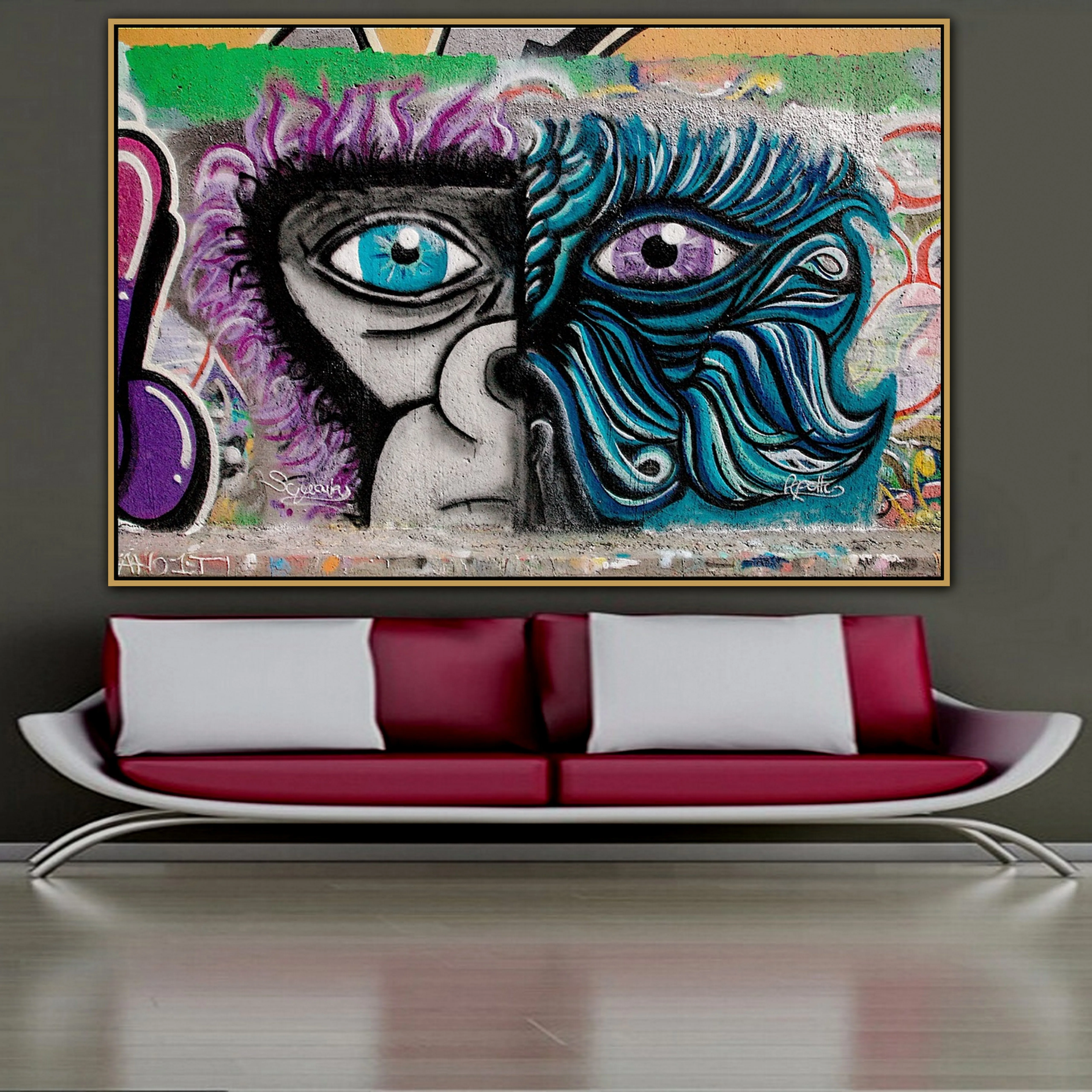

Half Gorilla Urban Street Art Graffiti Wall Art Poster Wall Photo Pictures Wall Art Home Wall Decor Painting Canvas Print