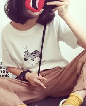 ECTTC бренд Единорог Рубашка Радуга лошадь забавная футболка для женщин короткий