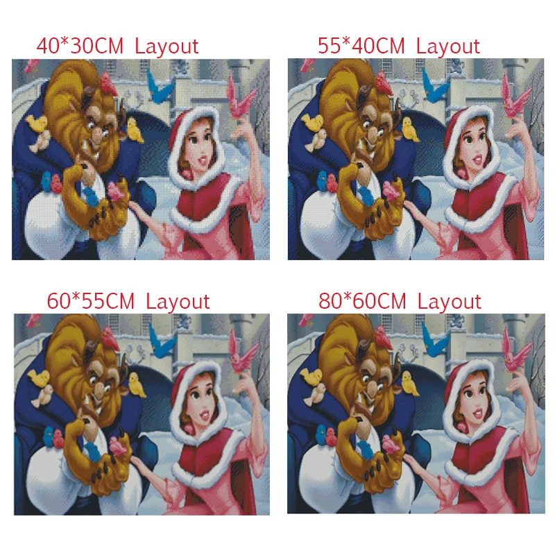 3D Diamond Painting Cross Stitch Pattern 5D Embroidery fairy tale Mosaic Resin Full Drill Home Decor DIY SP023 | Дом и сад