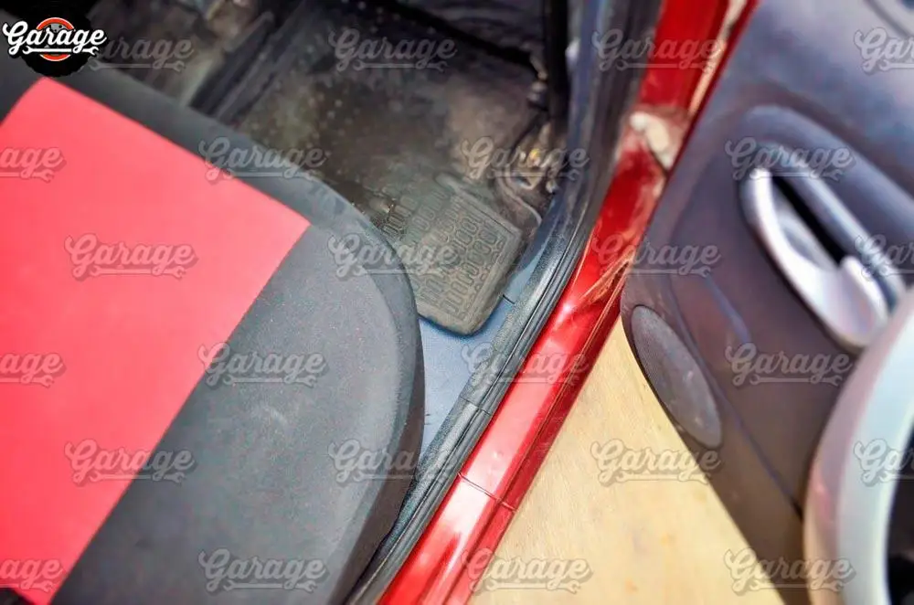 Защита внутренних порогов двери для Renault/Dacia Sandero 2009-2013 ABS пластиковые аксессуары защита ковра Тюнинг Автомобиля
