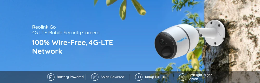 Reolink 1080p перезаряжаемая ip-камера с питанием от батареи 3g/4G, уличная камера для безопасности, слот для sd-карты, GO-EU версия