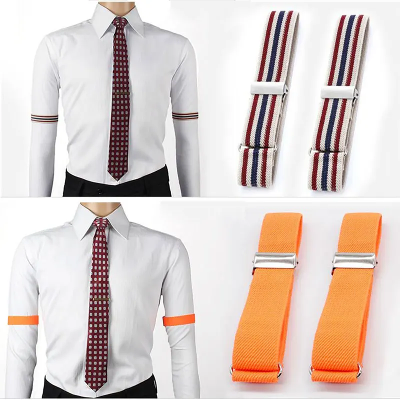 1 пара повязку стрейч подвязки человек рубашка рукав держатель унисекс