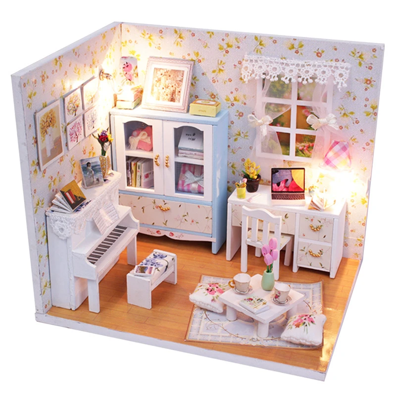 Дети DIY миниатюрюры для кукольного домика Casa miniatura de munecas Oyuncak игрушки детей Boneca Domek
