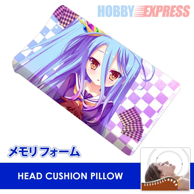 Shiro Hobby Express мягкий удобный подголовник из пены памяти аниме, Подушка-ячейки на рабочий день, Nekopara NGNL Zero Two Miku - Цвет: Shiro