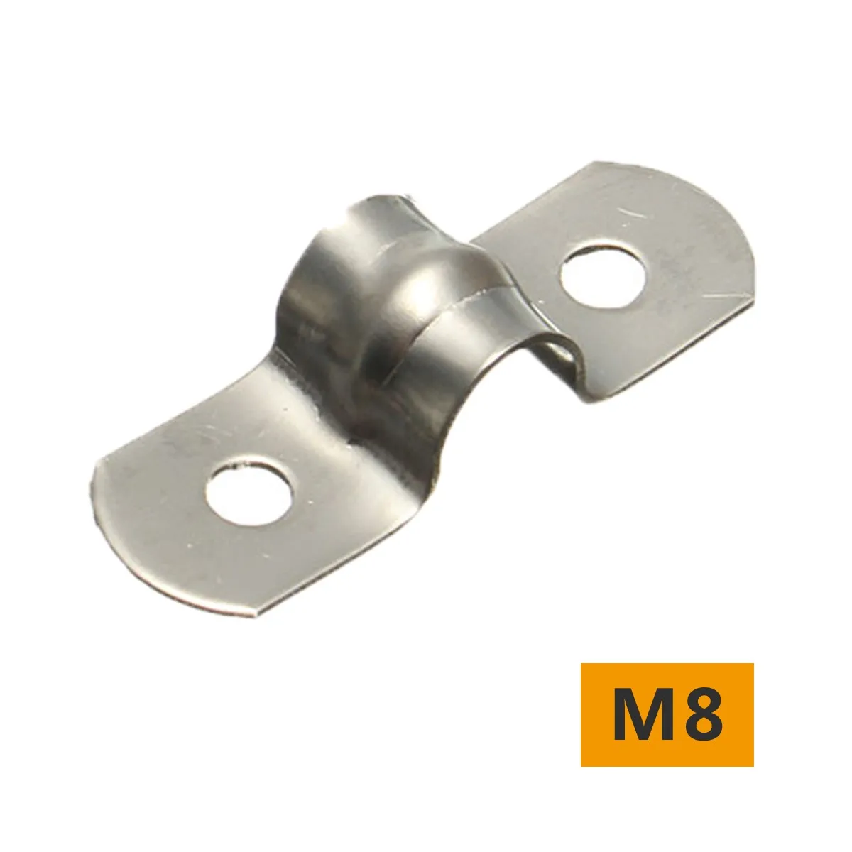 10 шт. Высокое качество M5/M8/M10/M12/M14/M16/M20 все размеры из нержавеющей стали сантехнические трубы седло трубы зажимы кронштейн зажим аксессуар - Цвет: M8