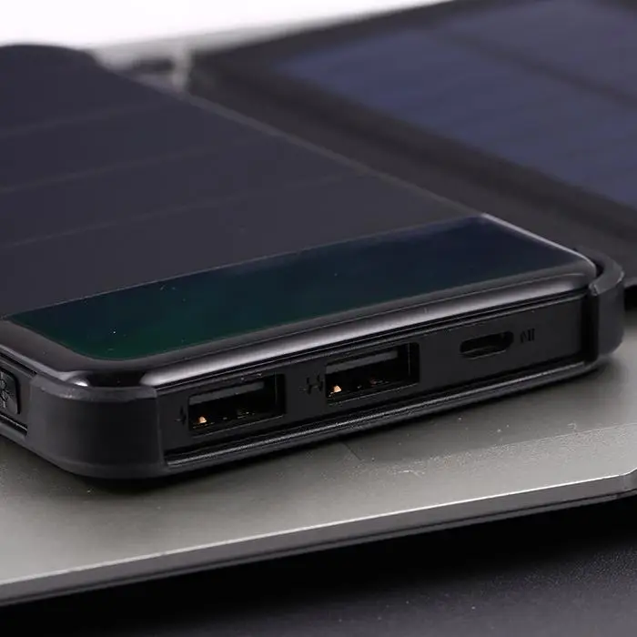 Складной солнечный 30000 mAh внешний аккумулятор водонепроницаемый портативный