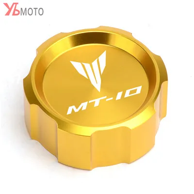 Rear Cover Gold Аксессуары для мотоциклов передний и задний тормозной цилиндр для жидкости главный резервуар Крышка крышки для Yamaha MT10 MT 10 MT-10 - Цвет: Rear Cover Gold