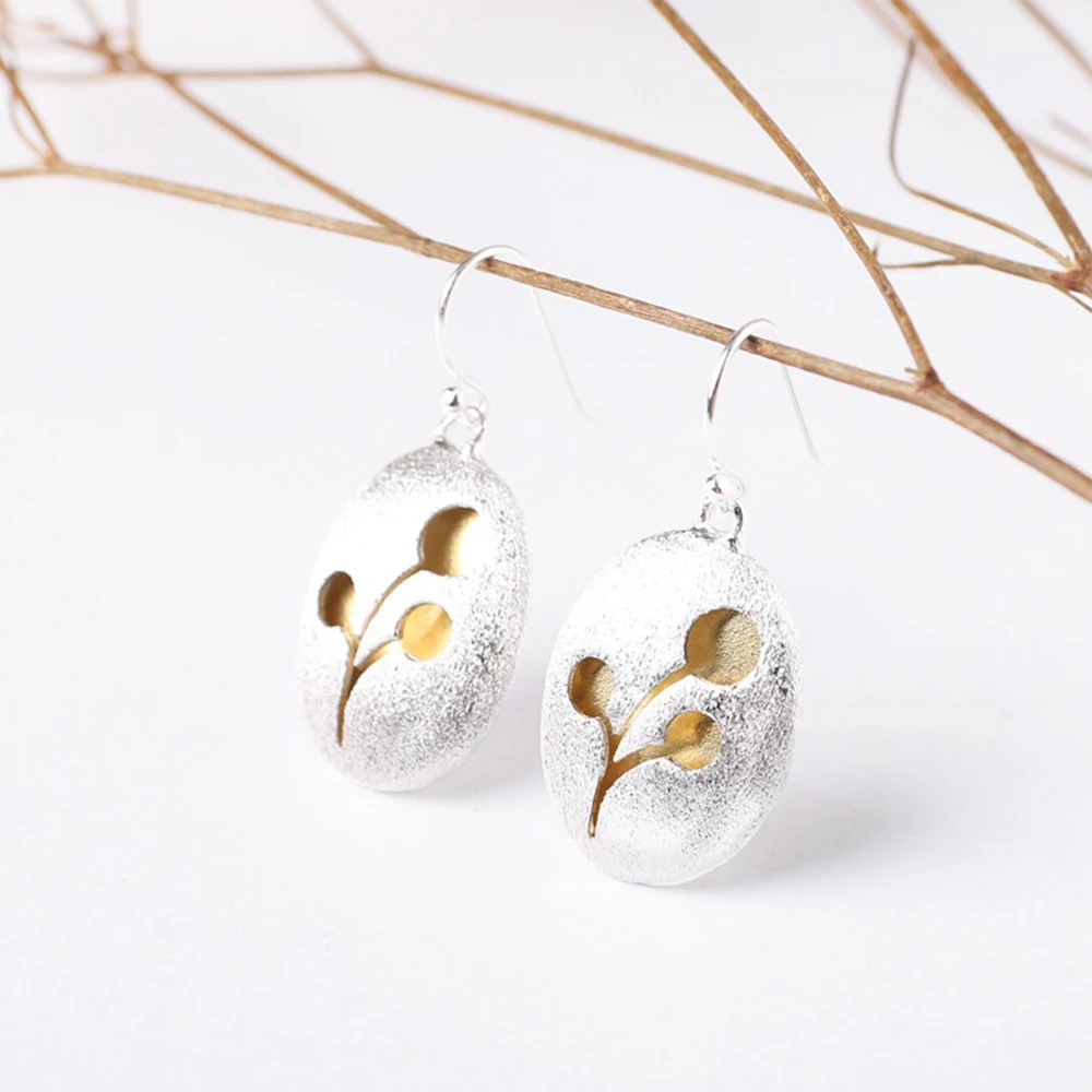 Серьги Серебро 925 Для женщин Fine Jewelry пробы Серебряные серьги для BR57004|Серьги| |