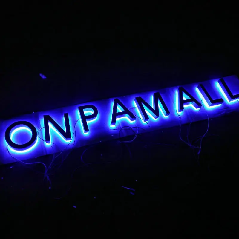 

led light for glowshine board logo 3d characters shop logo mini letters