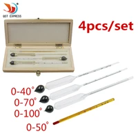 alcoholmeter wine alcohol meter wine concentration meter vodka whiskey alcohol instrument wine hydrometer tester wooden box