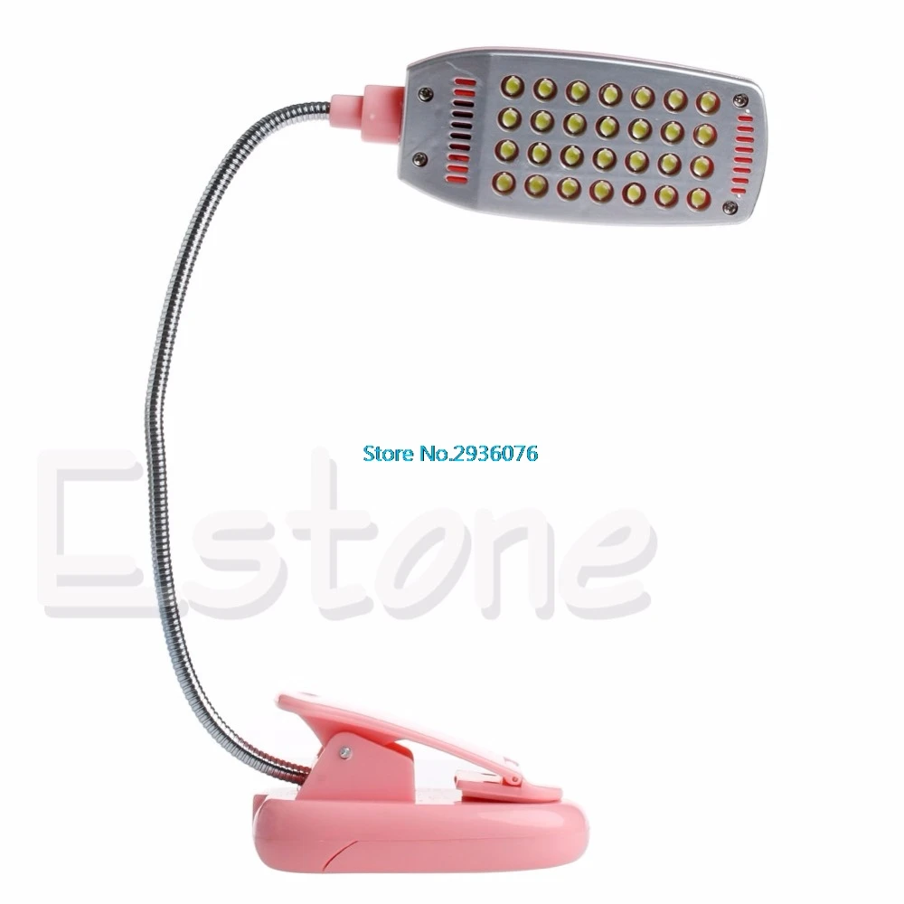 Гибкий USB 28 светодиодный светильник лампы для чтения клип на рядом с кроватью