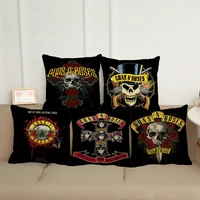 xunyu american legend rock band guns n roses linen decoration pillowcase cushion cover sofa waist pillowcase xl033