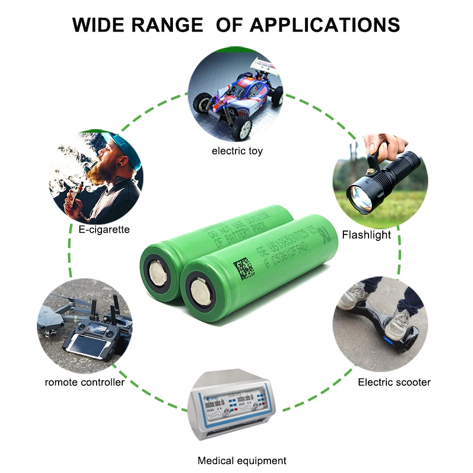 4 шт. 100% Оригинальная 18650 аккумуляторная батарея VTC5 2600mAh 3 7 V непрерывный разряд 30A
