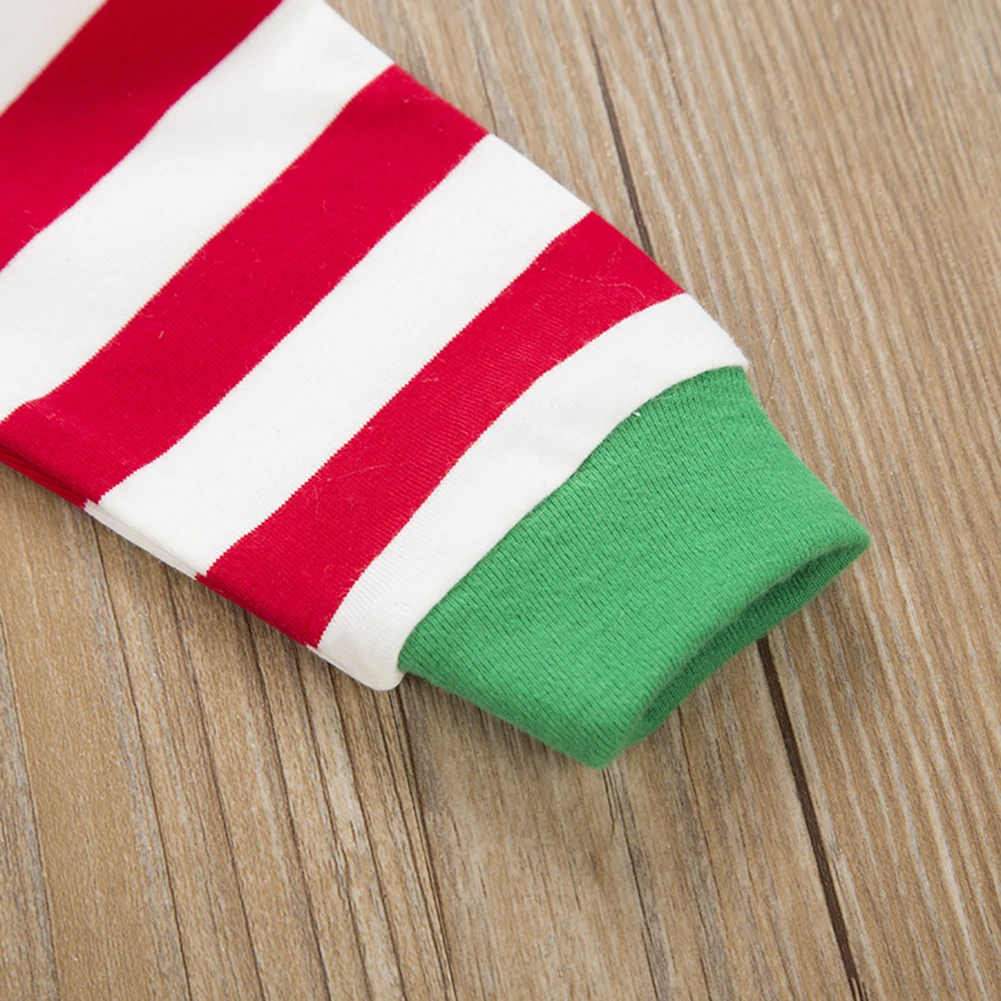 Для новорожденных голова оленя в полоску Футболка с длинными рукавами рисунком