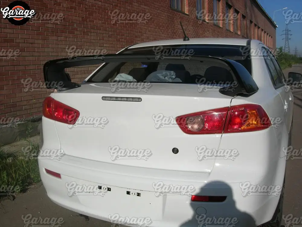 Эксклюзивный спойлер для Mitsubishi Lancer 10 2007- на крышке багажника ABS пластиковые спортивные аксессуары Тюнинг автомобиля аэродинамическое крыло
