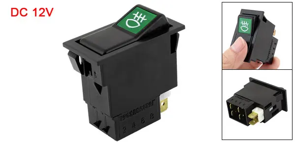 X Autohaux 12 V пластик 6 контактов ВКЛ-ВЫКЛ типа противотуманная кнопка выключения света для автомобиля