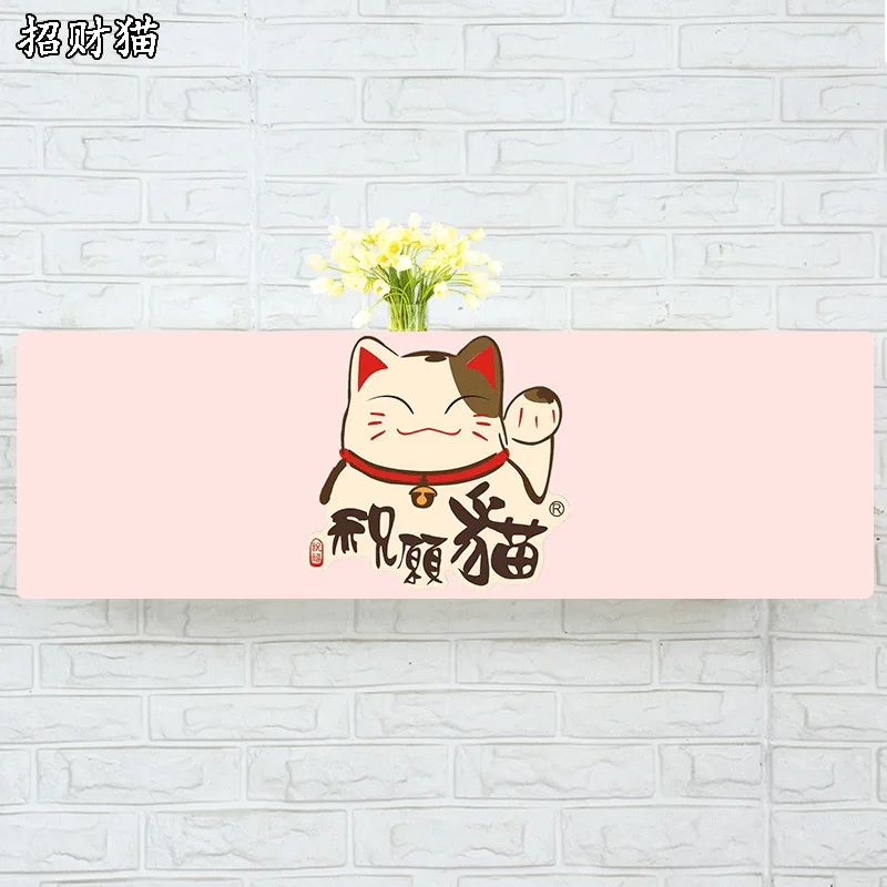 

Indoor Air Conditioner Cover Wall Mounted Decorative Hood Embroidery 74 79 81 83 86 89 95 105 x 30 x 20cm Lucky Cat