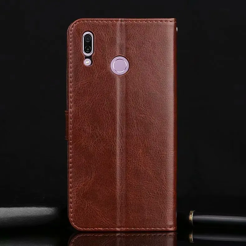 Чехол для Huawei P Smart Plus Роскошный кожаный флип кошелек чехол на + задняя крышка