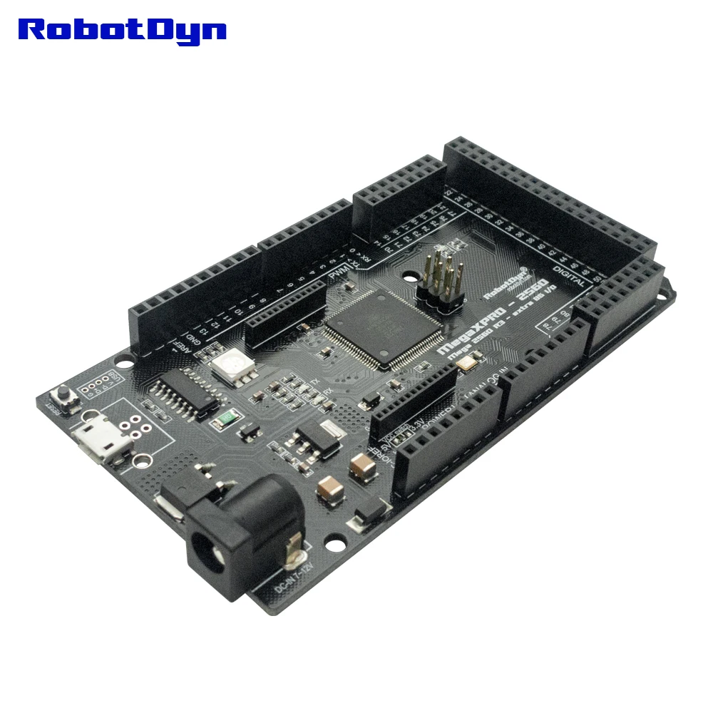 Micro-USB Mega XPro 2560 R3 extra 86 I/O, CH340C/ATmega2560-16AU, RGB светодиодный, 5V | 3,3 V логический уровень. Совместимость для Arduino IDE - Цвет: Micro-USB