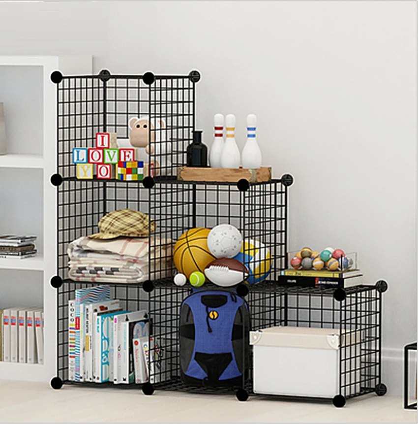 Книжная полка Стелаж напольный Cборный шкаф стеллажи для хранения одежды | Дом и