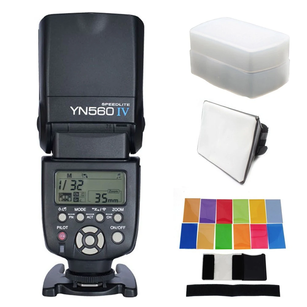 YONGNUO YN560 IV Wireless Flash Speedlite Master Built-in Trigger System for Canon Nikon Pentax Olympus Fujifilm Panasonic | Электроника