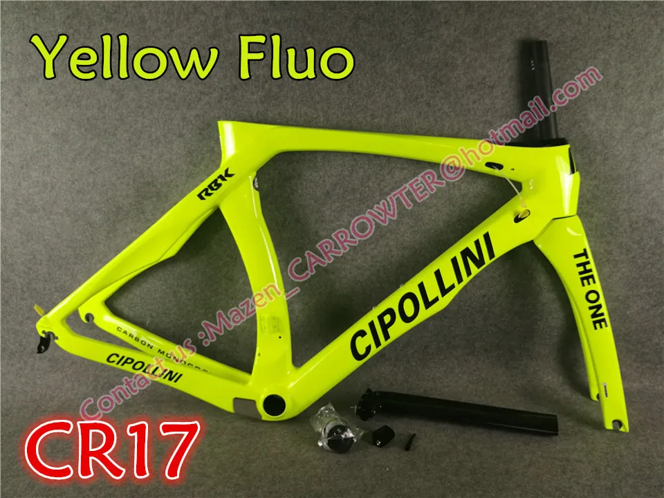 CR17 MCipollini RB1K один оранжевый-черный велосипед полностью из карбона дорога Cipollini велосипед с 105 R7000 groupset для выбора - Цвет: CR17