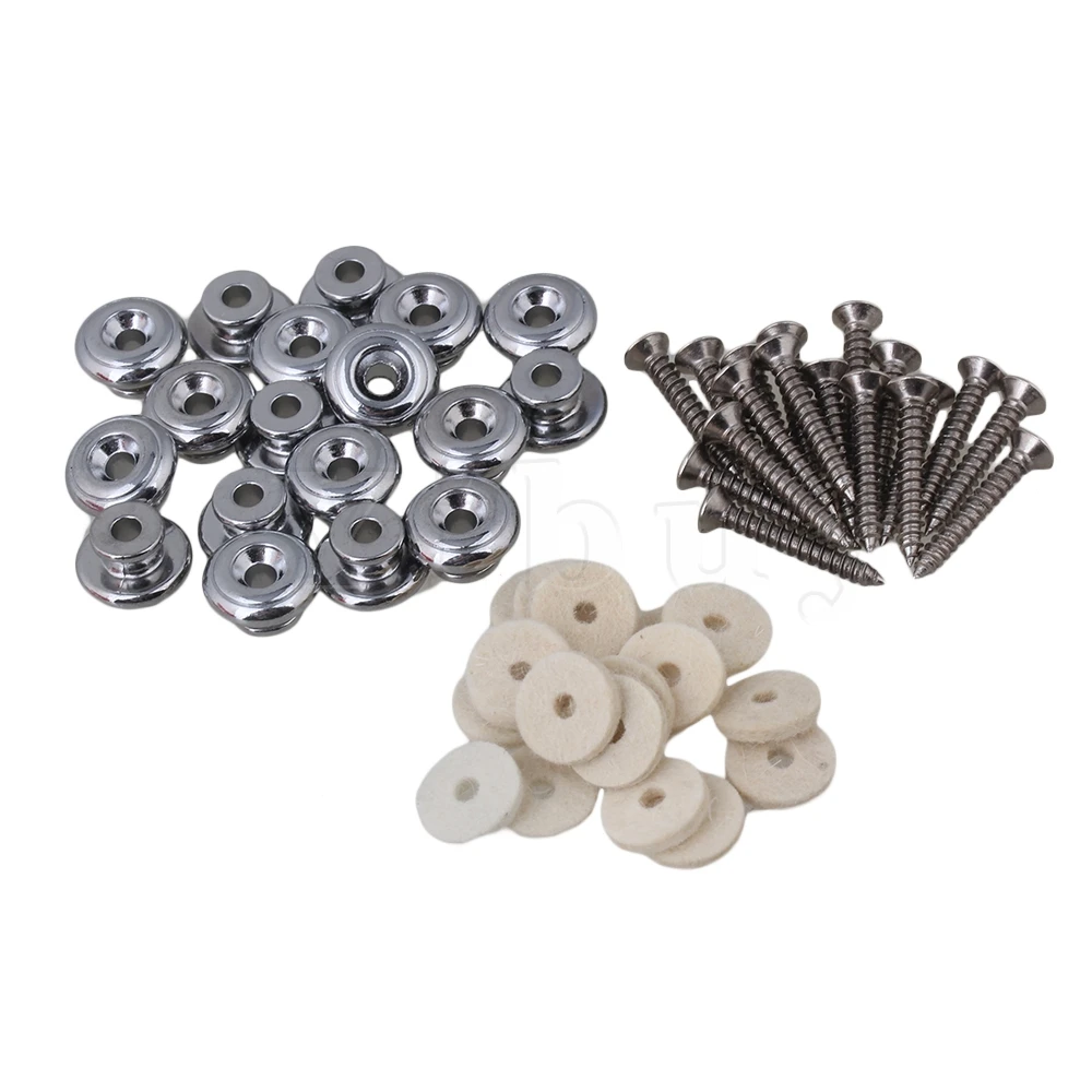 

Yibuy Color Mushrooms Head Guitar Strap Buttons Strap Locks for Acoustic Guitar Bass Pack of 40