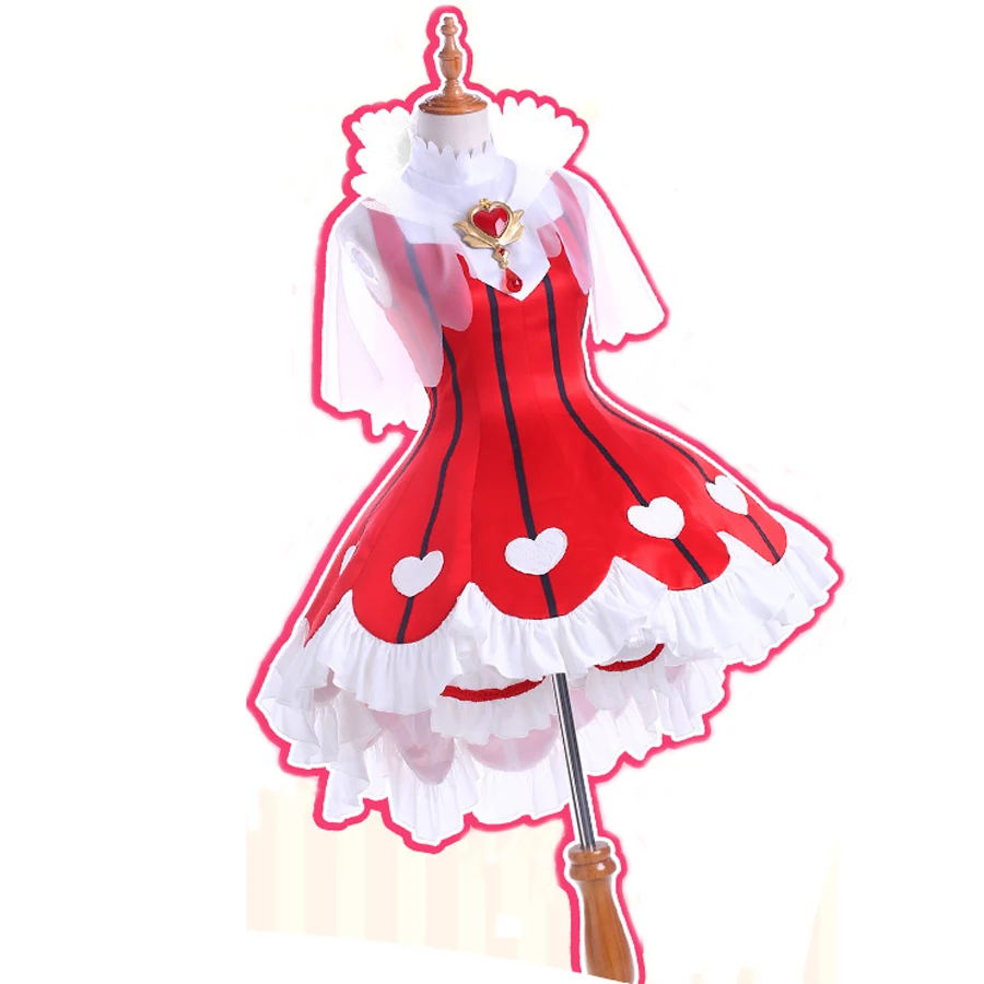 2018 аниме Cardcaptor Clearcard Kinomoto Sakura Косплей Костюм OP2 Сердце розы игры битва платье